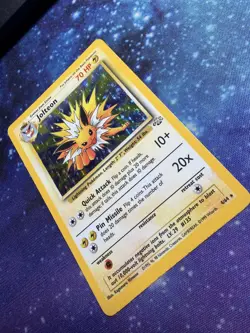 Pokemon TCG Jolteon 4/64 Jungle Holo Rare Unlimited Edition English - MP/HP - Image 4
