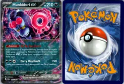 MUNKIDORI EX 037/064 DOUBLE RARE SHROUDED FABLE POKEMON NM - Image 3