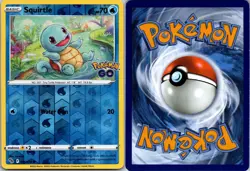 SQUIRTLE 015/078 C POKEMON GO POKEMON REVERSE HOLO NM - Image 3