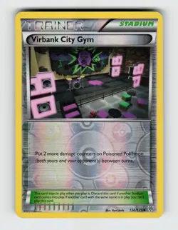 Virbank City Gym 126/135 Reverse Holo Uncommon Plasma Storm Pokemon 2013 MP - Image 1