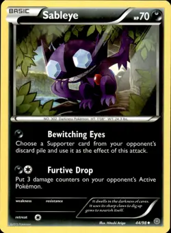 Sableye 44/98 Uncommon - Pokemon XY - Ancient Origins LP - Image 1