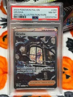 Pokemon TCG Grusha - 268/193 Paldea Evolved Special Illustration Rare - PSA 8 - Image 2