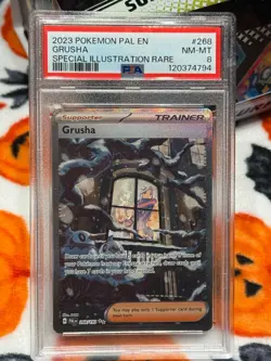 Pokemon TCG Grusha - 268/193 Paldea Evolved Special Illustration Rare - PSA 8 - Image 3