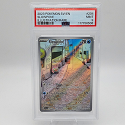 Pokemon TCG Slowpoke Illustration Rare Holo SV01 204/198 PSA 9 2023 EN - Image 1