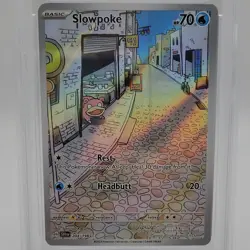 Pokemon TCG Slowpoke Illustration Rare Holo SV01 204/198 PSA 9 2023 EN - Image 3