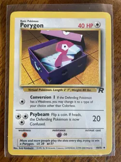 Pokemon TCG - Porygon - Team Rocket Set Unlimited 48/82 WOTC - Image 1