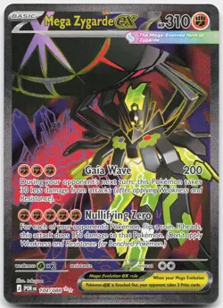 Mega Zygarde ex 104/088 Ultra Rare Perfect Order Pokemon Holo Near Mint - Image 1