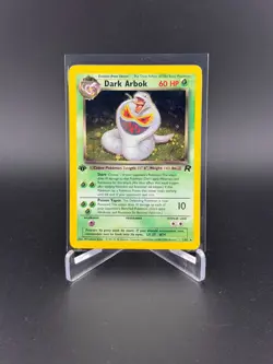 Pokemon Dark Arbok 1st Edition Holo Team Rocket 2/82 Rare NP Mint! - Image 1