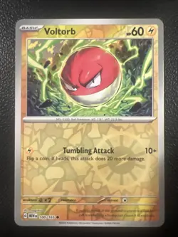 Voltorb 100/165 Reverse Holo Pokemon Scarlet & Violet 151 Near Mint Condition - Image 1