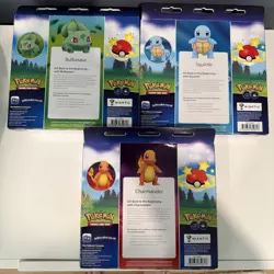 Pokemon TCG: GO Pin Collection Set of 3 Charmander Squirtle Bulbasaur New Sealed - Image 5