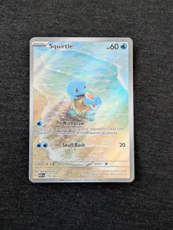 Pokemon TCG Squirtle SV: Scarlet & Violet 151 170/165 IR Holo English! - Image 1