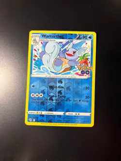 Wartortle Reverse Holo Uncommon Pokemon GO 016/078 NM - Image 1