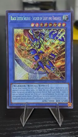 Yu-Gi-Oh! Black Luster Soldier Soldier of Light & Darkness 1st Ed SCR CORI-EN028 - Image 1