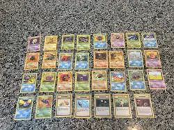 Pokemon TCG Fossil Unlimited 31 Card Lot English Vintage - Image 1