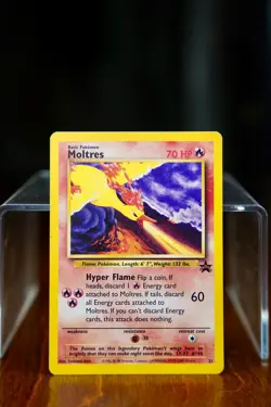 Moltres 21 Promo Wizards Black Star WOTC Pokemon Cards LP - Image 1