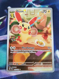 Plusle Paradox Rift Holo Illustration Rare Pokemon TCG Card 193/182 - Image 1