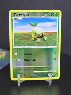 Pokemon Card TCG Turtwig 77/100 Majestic Dawn 2008 Reverse Holo Common Vintage - Image 3