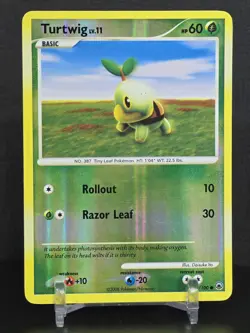 Pokemon Card TCG Turtwig 77/100 Majestic Dawn 2008 Reverse Holo Common Vintage - Image 5