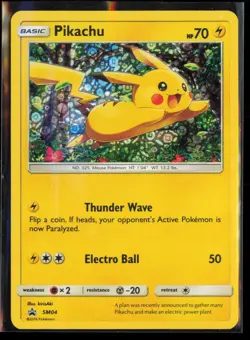 Pikachu - SM04 Holo Promo Sun & Moon Promo Pokemon Moderately Played - Image 1