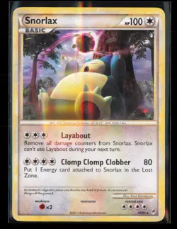 Snorlax 33/95 Rare Call of Legends Pokemon HP/DMG - Image 1