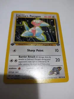 Mint Sabrina's Porygon 98/132 1st Edition Gym Heroes Non Holo Pokemon 1999 - Image 1