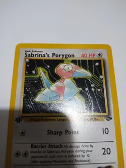 Mint Sabrina's Porygon 98/132 1st Edition Gym Heroes Non Holo Pokemon 1999 - Image 2