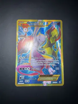 Mewtwo EX Full Art Secret Rare Holo 163/162 BREAKthrough 2015 Pokemon - Image 3
