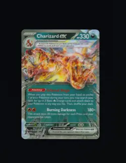 Charizard ex 054/091 & SVP 196 Jumbo Oversized Lenticular Pokemon TCG Card NM - Image 1