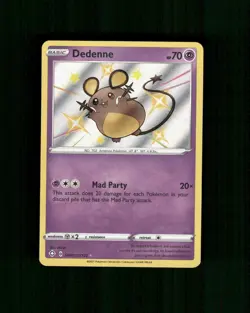 Dedenne SV051/SV122 Shiny Rare Shining Fates Shiny Vault Pokemon Holo Near Mint - Image 1