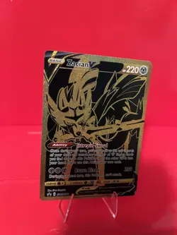 Pokemon Zacian V SWSH076 Black Star Promo Sealed Gold Full Art NM - Image 3