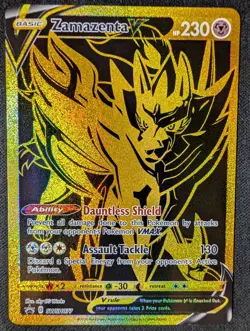 Zamazenta V SWSH077 Sword & Shield Promo Black Star NM Near Mint Pokemon TCG - Image 1