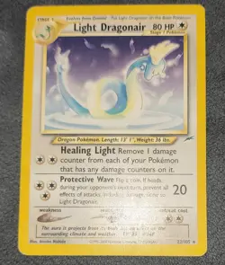 Pokemon TCG Light Dragonair 22/105 Neo Destiny Rare Regular English 80HP 2000 - Image 2