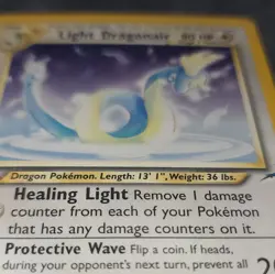 Pokemon TCG Light Dragonair 22/105 Neo Destiny Rare Regular English 80HP 2000 - Image 4