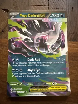 Mega Darkrai EX 048/084 Double Rare - Pokemon TCG Pitch Black - NM - Image 1
