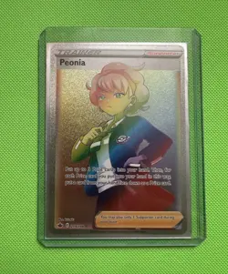 Pokemon TCG Peonia 219/198 Chilling Reign Swsh06 Full Art Holo Secret Rare EN - Image 1