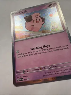 Pokemon TCG Cleffa SVP 095 Cosmos Holo Black Star Promo NM - Image 4