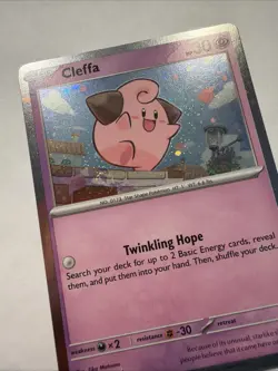 Pokemon TCG Cleffa SVP 095 Cosmos Holo Black Star Promo NM - Image 5