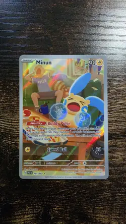 Pokemon Minun 194/182 Illustration Rare Paradox Rift - Image 1
