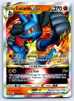 Lucario VSTAR Holo Promo SWSH: Sword & Shield Promo Cards SWSH214 NM - Image 1