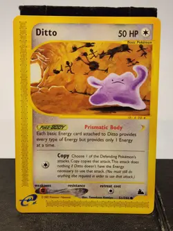 Ditto Pokemon e-Card Series Skyridge #51 2003 Vintage - Image 1