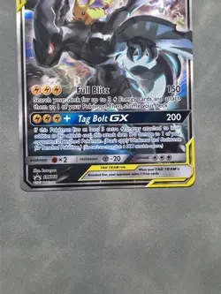 Pikachu & Zekrom GX SM168 SM Promos Holo Promo Full Art TAG TEAM MINT CLEAN CARD - Image 3