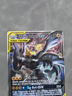 Pikachu & Zekrom GX SM168 SM Promos Holo Promo Full Art TAG TEAM MINT CLEAN CARD - Image 4