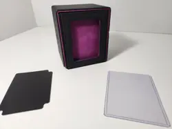 MTG Commander Deck Box - Magnetic Case, 100+ Card Capacity, Black/Purple NEW - Image 2
