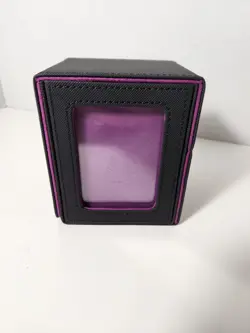 MTG Commander Deck Box - Magnetic Case, 100+ Card Capacity, Black/Purple NEW - Image 3