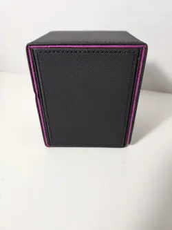 MTG Commander Deck Box - Magnetic Case, 100+ Card Capacity, Black/Purple NEW - Image 5
