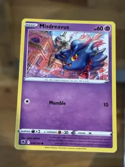 Misdreavus 058/189 Astral Radiance Pokemon Card - Image 1