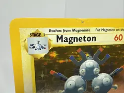 Pokemon Magneton Base Set Holo Rare Card 9/102 60HP WOTC 1999 MP Condition - Image 2