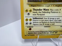 Pokemon Magneton Base Set Holo Rare Card 9/102 60HP WOTC 1999 MP Condition - Image 4