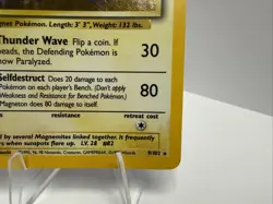 Pokemon Magneton Base Set Holo Rare Card 9/102 60HP WOTC 1999 MP Condition - Image 5