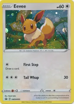 Eevee SWSH095 Promo Pokemon Card NM - Image 1